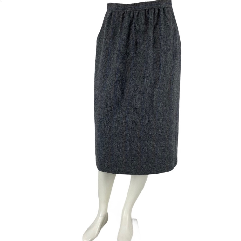 Bretton Place Vintage 100% Pure Wool MIDI Skirt